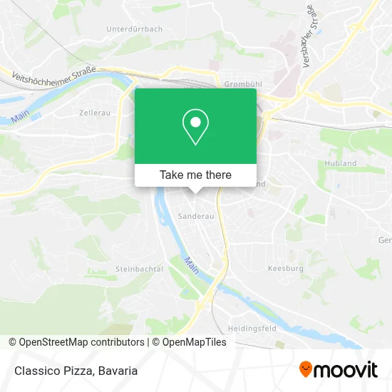 Classico Pizza map