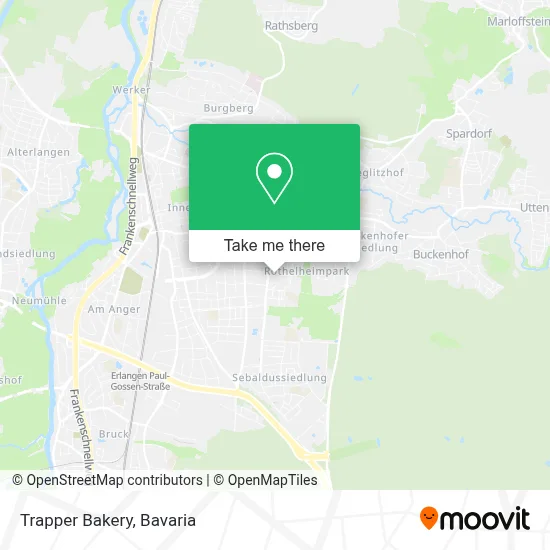 Trapper Bakery map