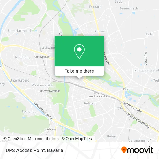 Ups Access Point map