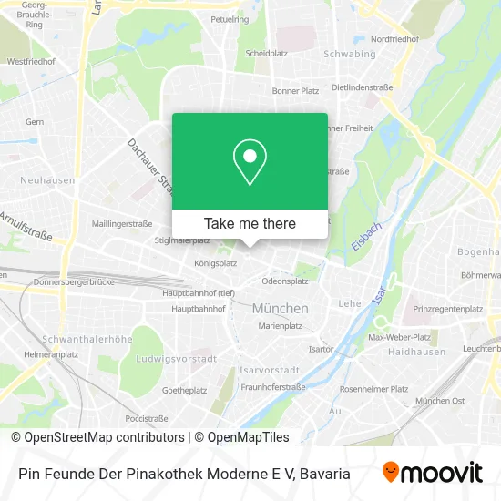 Pin Feunde Der Pinakothek Moderne E V map