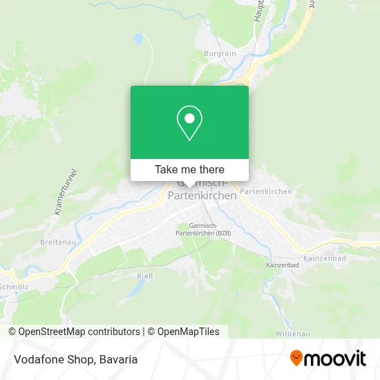 Vodafone Shop map