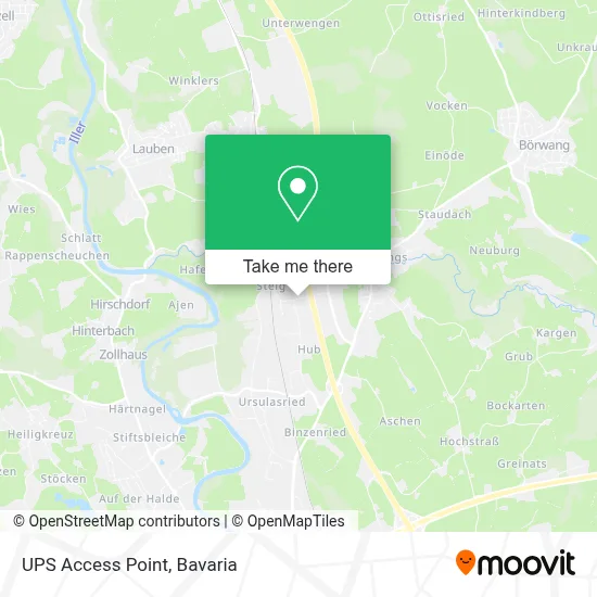 Ups Access Point map