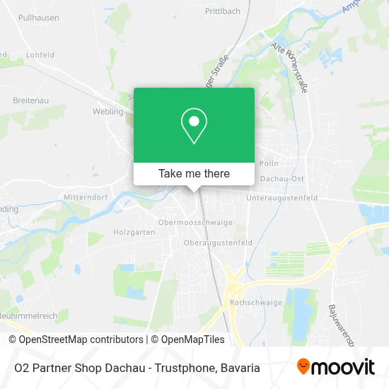 O2 Partner Shop Dachau - Trustphone map
