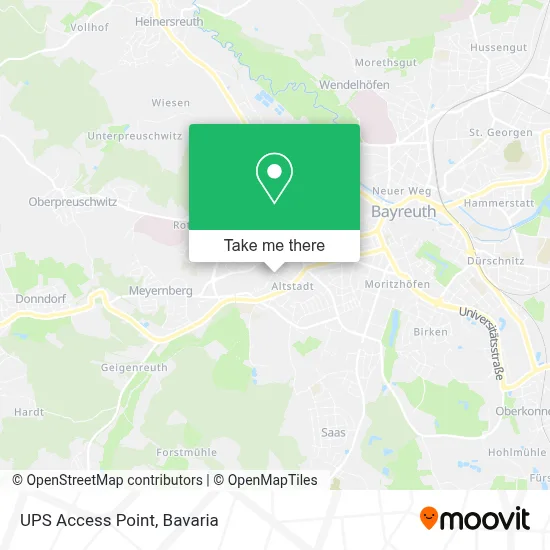 Ups Access Point map