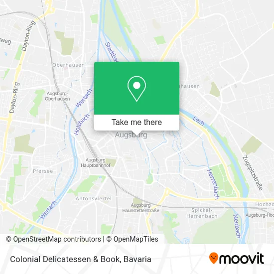 Colonial Delicatessen & Book map