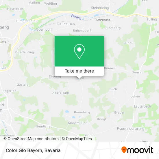 Color Glo Bayern map