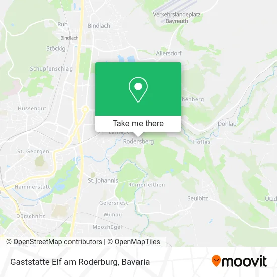 Gaststatte Elf am Roderburg map