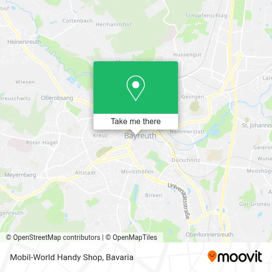 Mobil-World Handy Shop map