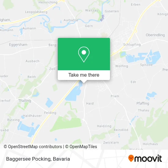 Baggersee Pocking map
