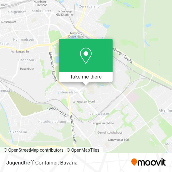 Jugendtreff Container map