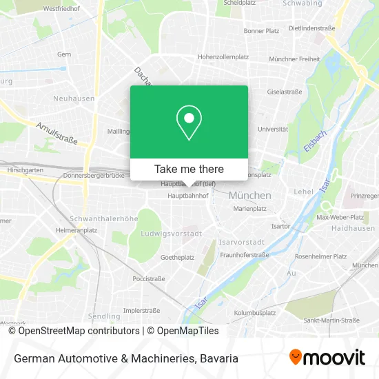 German Automotive & Machineries map