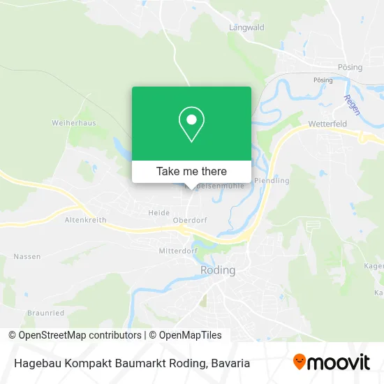 Hagebau Kompakt Baumarkt Roding map