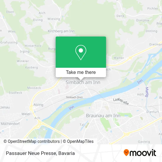 Passauer Neue Presse map