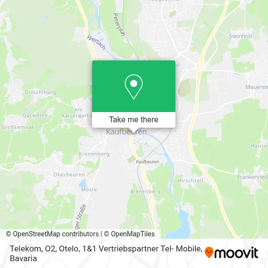 Telekom, O2, Otelo, 1&1 Vertriebspartner Tel- Mobile map