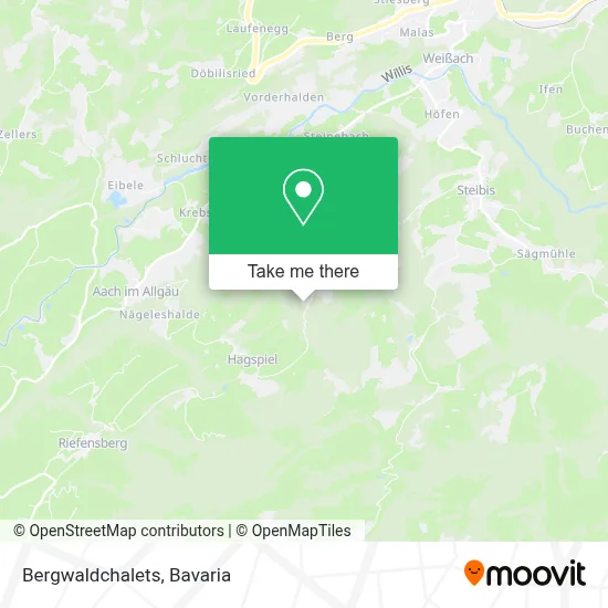 Bergwaldchalets map