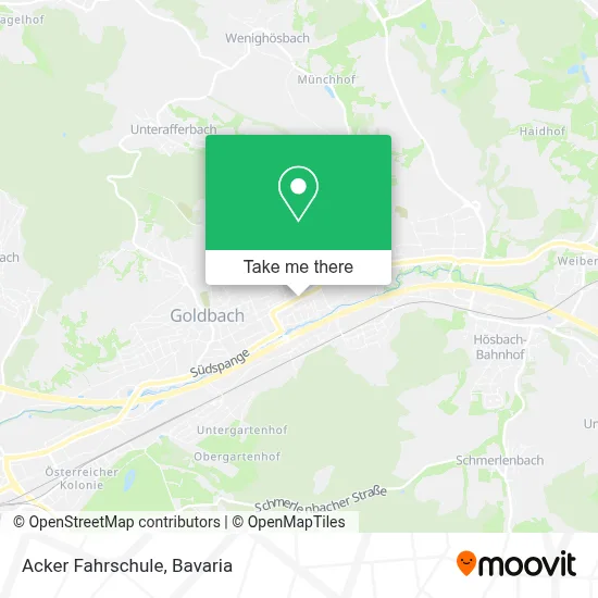 Acker Fahrschule map