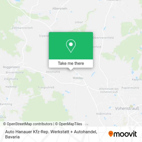 Auto Hanauer Kfz-Rep. Werkstatt + Autohandel map