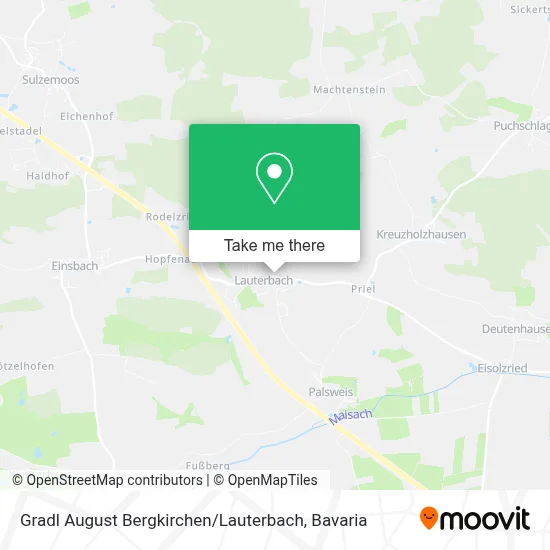 Gradl August Bergkirchen / Lauterbach map