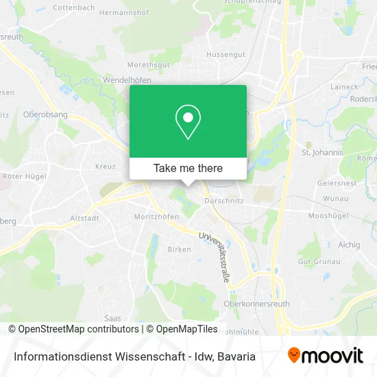 Informationsdienst Wissenschaft - Idw map