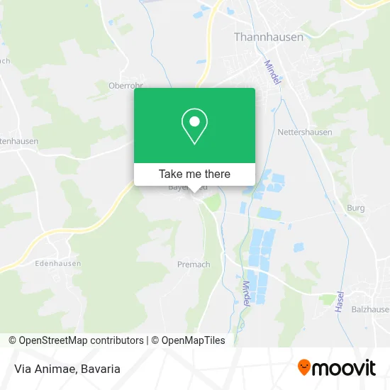 Via Animae map