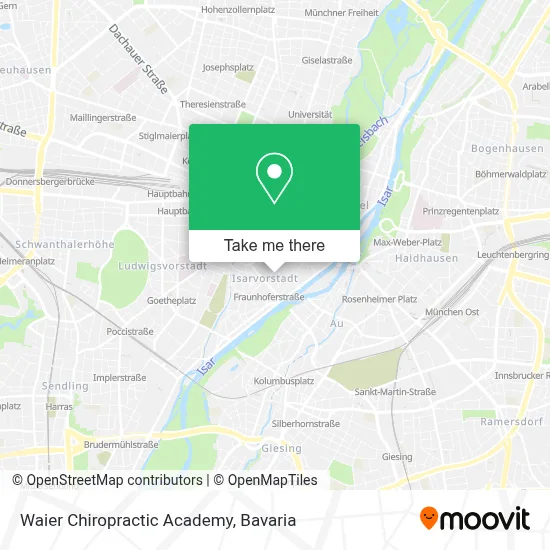 Waier Chiropractic Academy map
