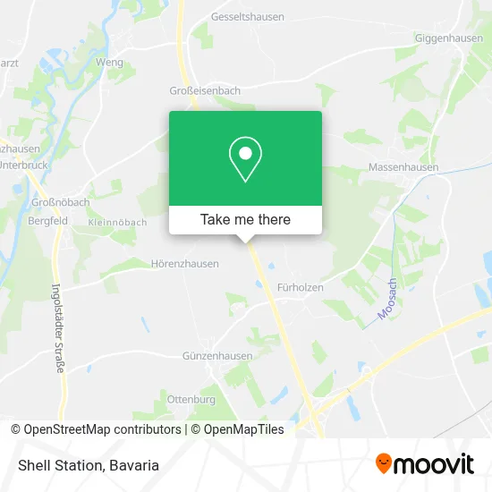 Shell Station map