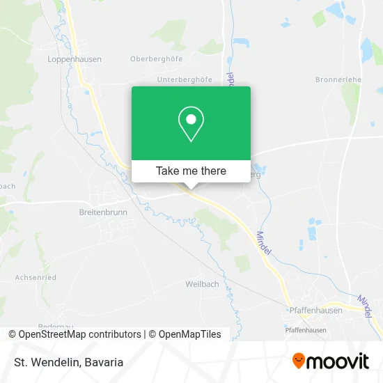 St. Wendelin map