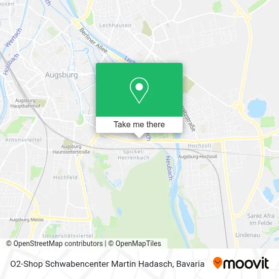 O2-Shop Schwabencenter Martin Hadasch map