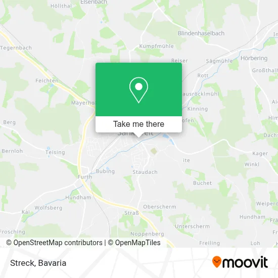 Streck map