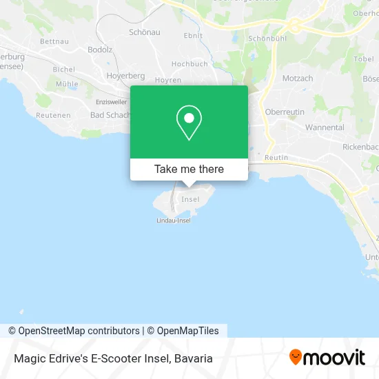 Magic Edrive's E-Scooter Insel map