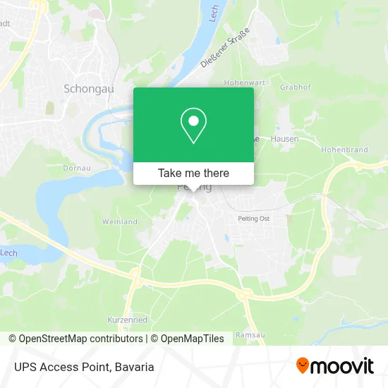 Ups Access Point map