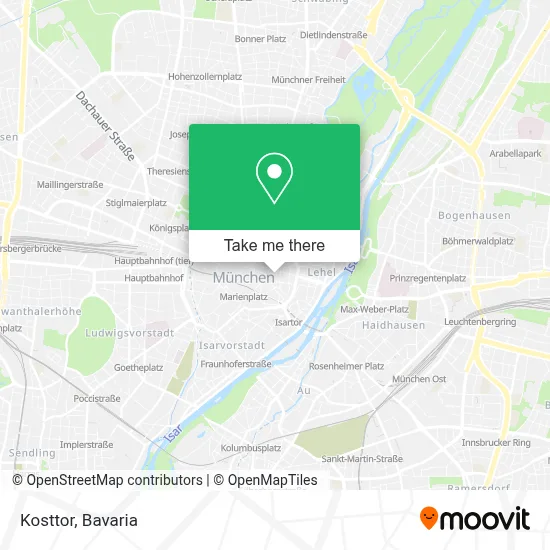 Kosttor map