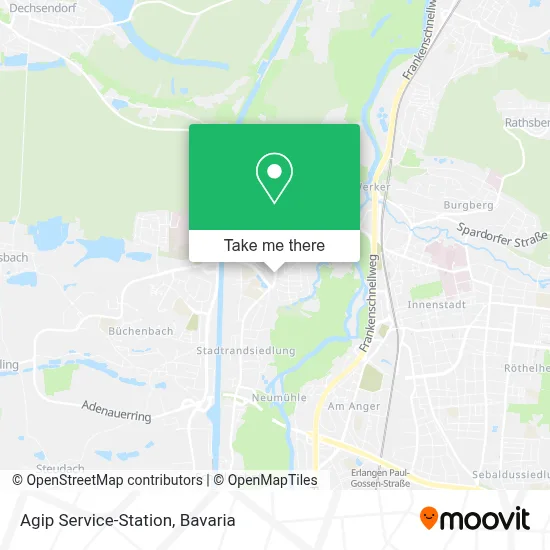 Agip Service-Station map