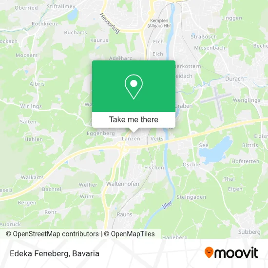 Edeka Feneberg map