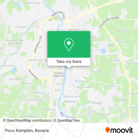 Poco Kempten map