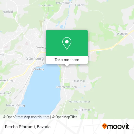 Percha Pfarramt map
