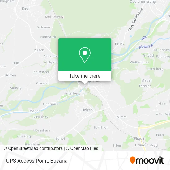 Ups Access Point map