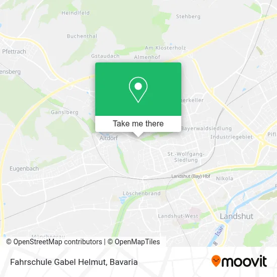 Fahrschule Gabel Helmut map