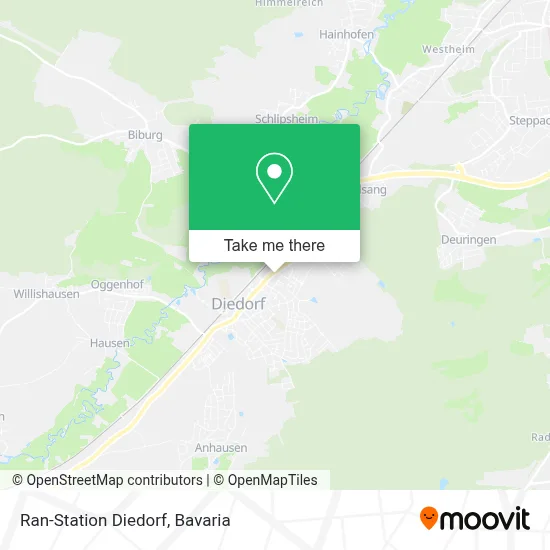 Ran-Station Diedorf map