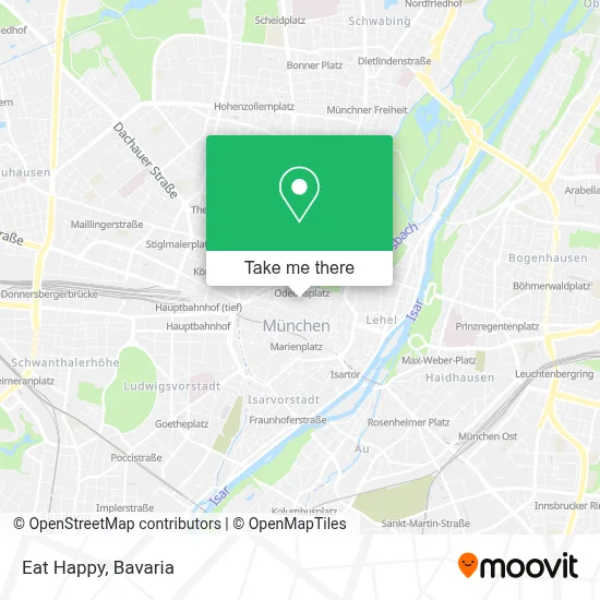 Eat Happy map