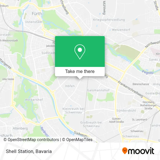Shell Station map