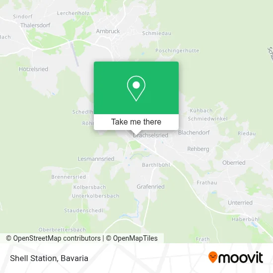 Shell Station map