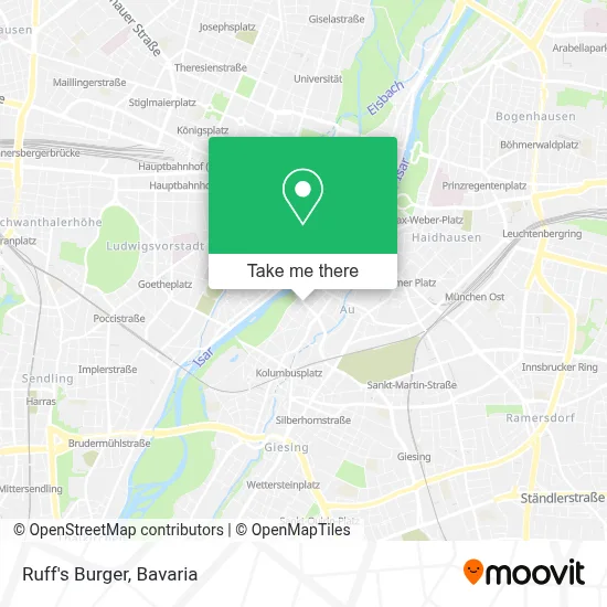 Ruff's Burger map