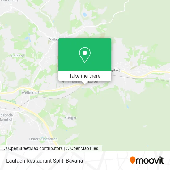 Laufach Restaurant Split map