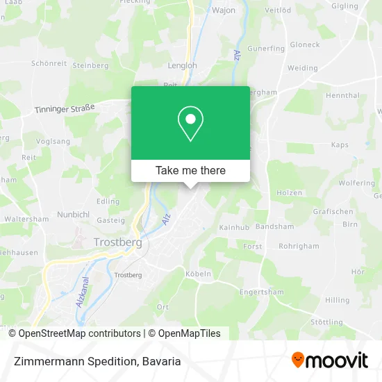 Zimmermann Spedition map