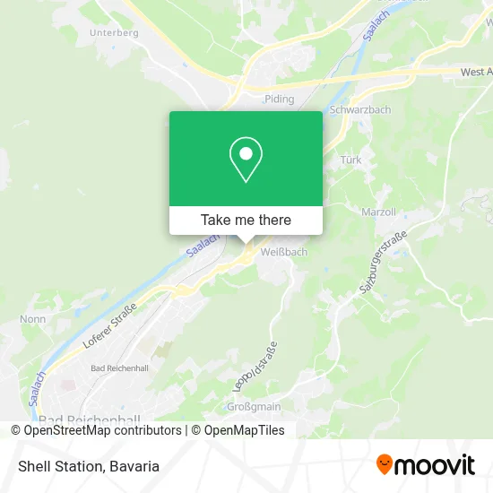 Shell Station map