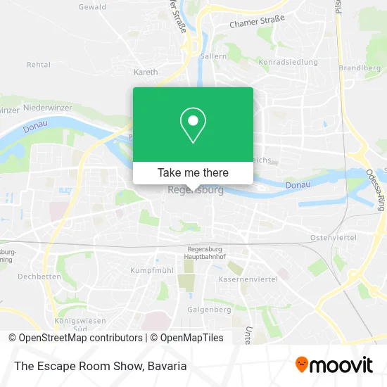 The Escape Room Show map