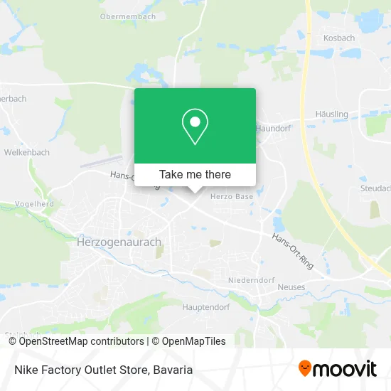 Nike Factory Outlet Store map