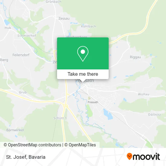 St. Josef map
