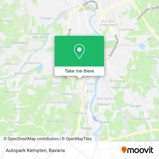 Autopark Kempten map